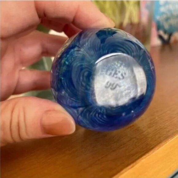 Vintage fire & water art glass eggs - Picture 10 of 11